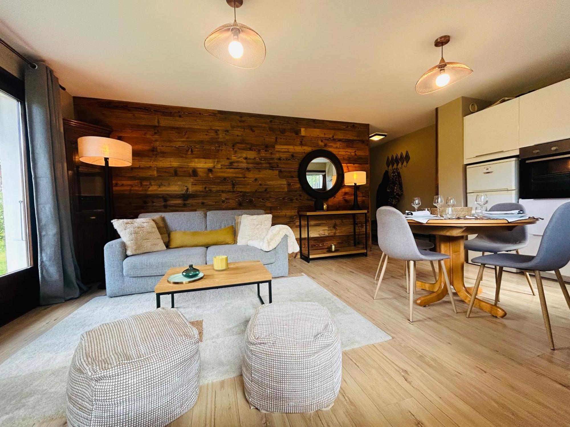 Appartement Style Chalet Avec Grande Terrasse Et Parking Prive شامونكس المظهر الخارجي الصورة